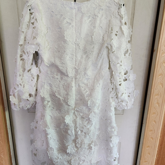 Nwt Boston Proper Elegant White Lace Dress - Picture 11 of 11